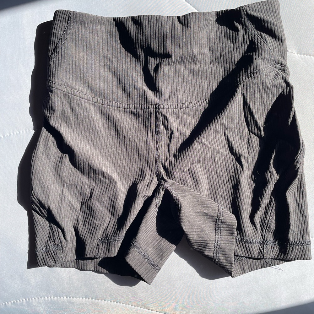 Lululemon Ribbed Black Shorts